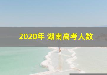 2020年 湖南高考人数